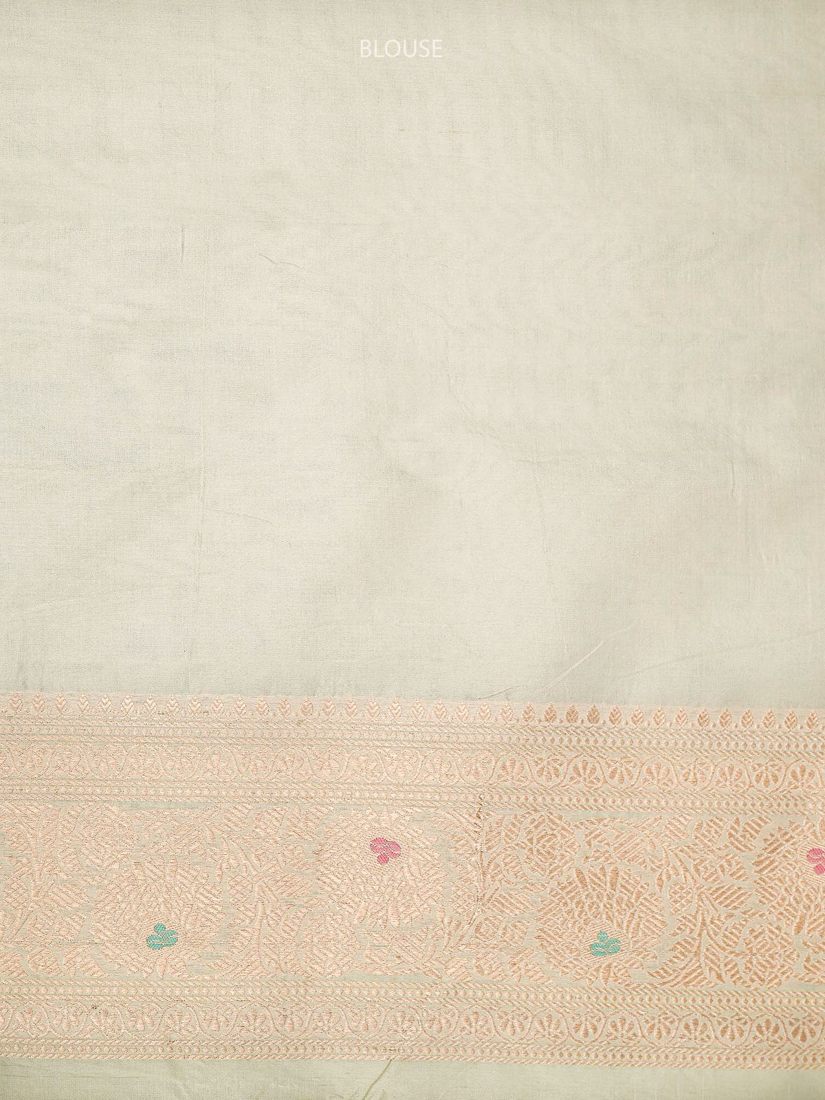 Cream Meenakari Jaal Uppada Katan Silk Handloom Banarasi Saree - Sacred Weaves