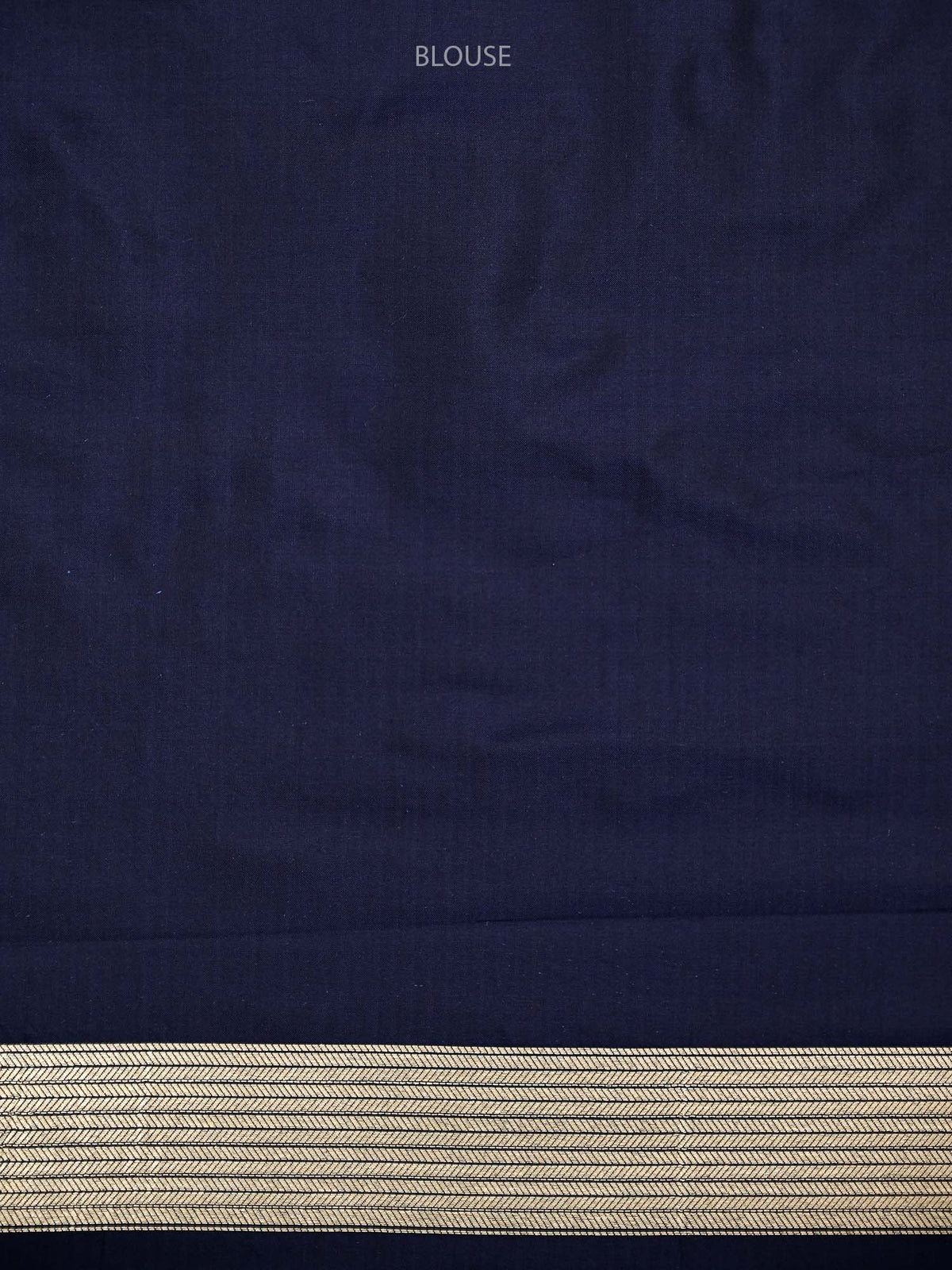 Navy Blue Katan Silk Handloom Banarasi Saree