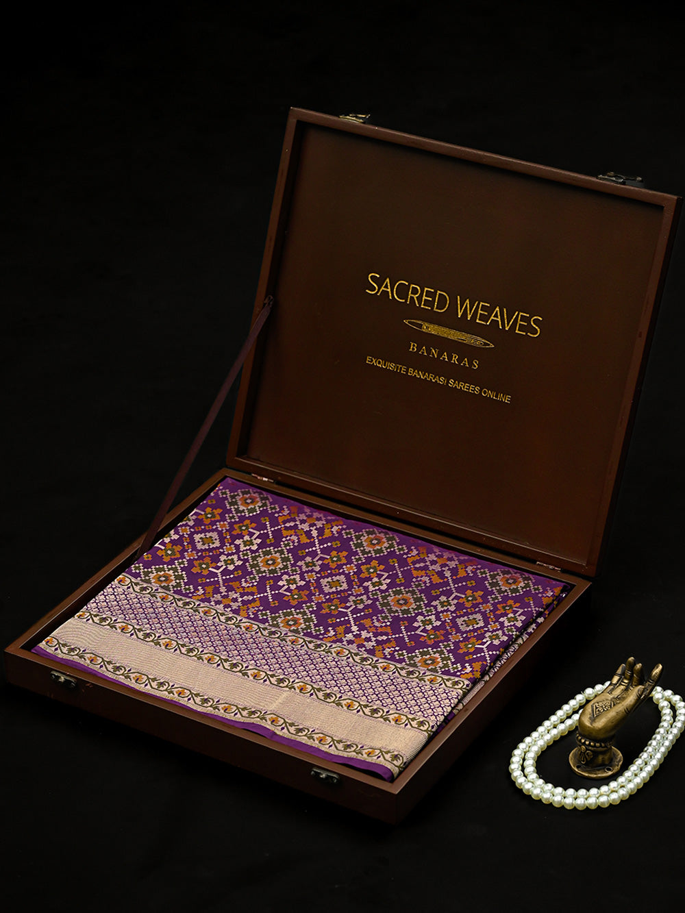 Purple Paithani Meenakari Katan Silk Handloom Banarasi Saree