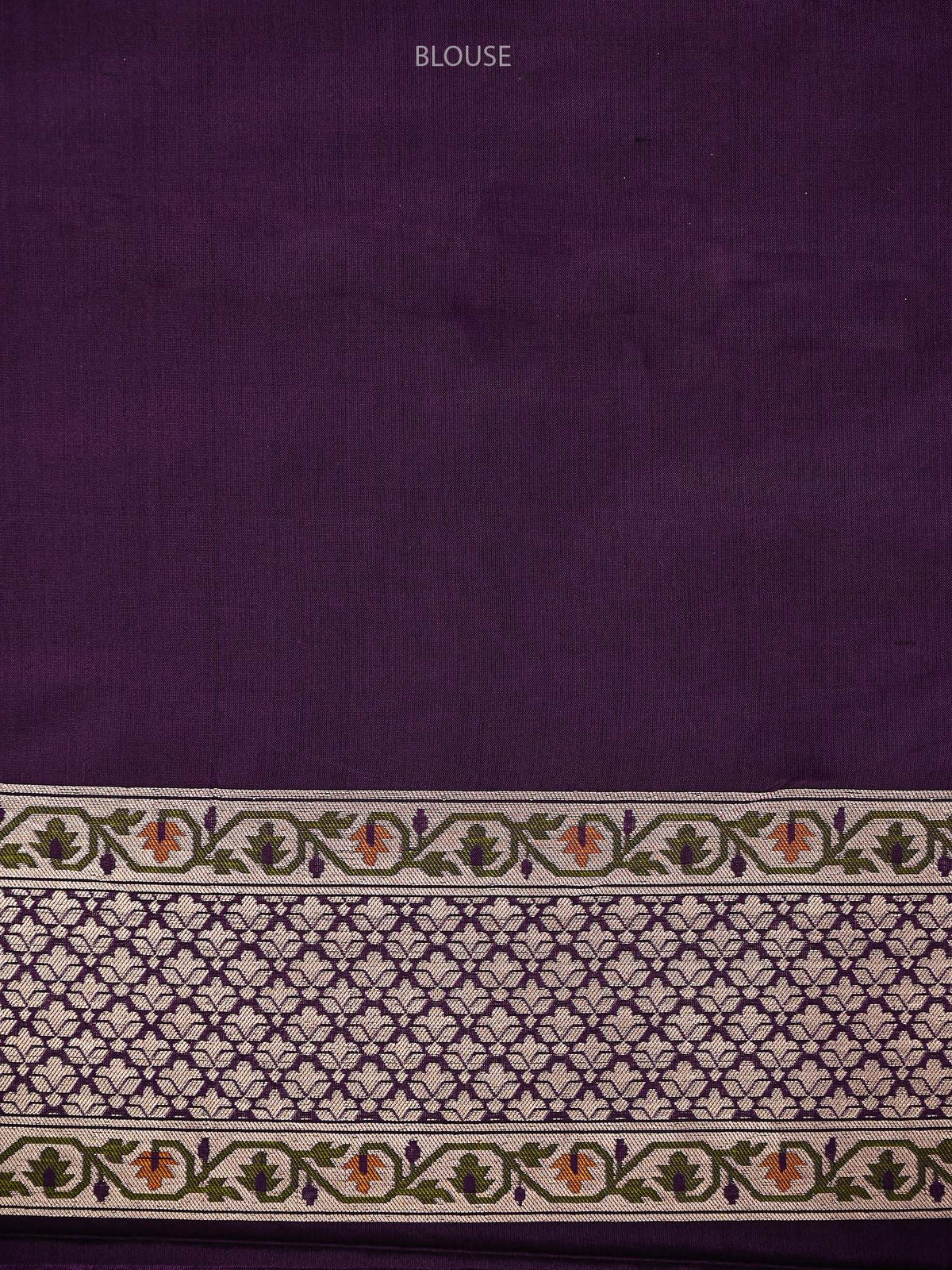 Purple Paithani Meenakari Katan Silk Handloom Banarasi Saree