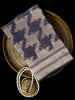 Midnight Blue Silk Brocade Handloom Banarasi Saree