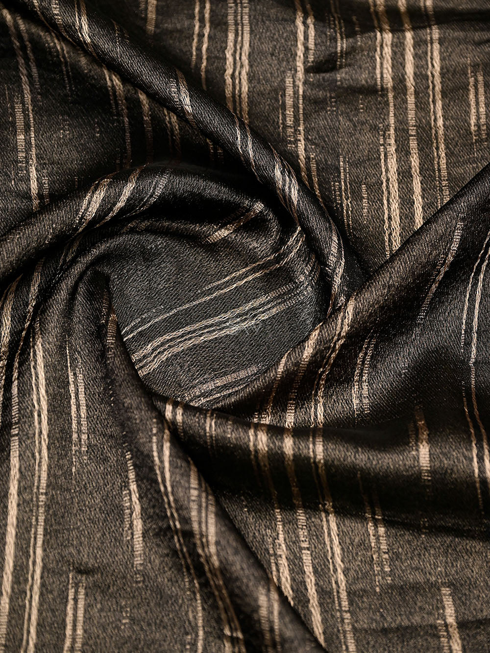Black Silk Brocade Handloom Banarasi Saree