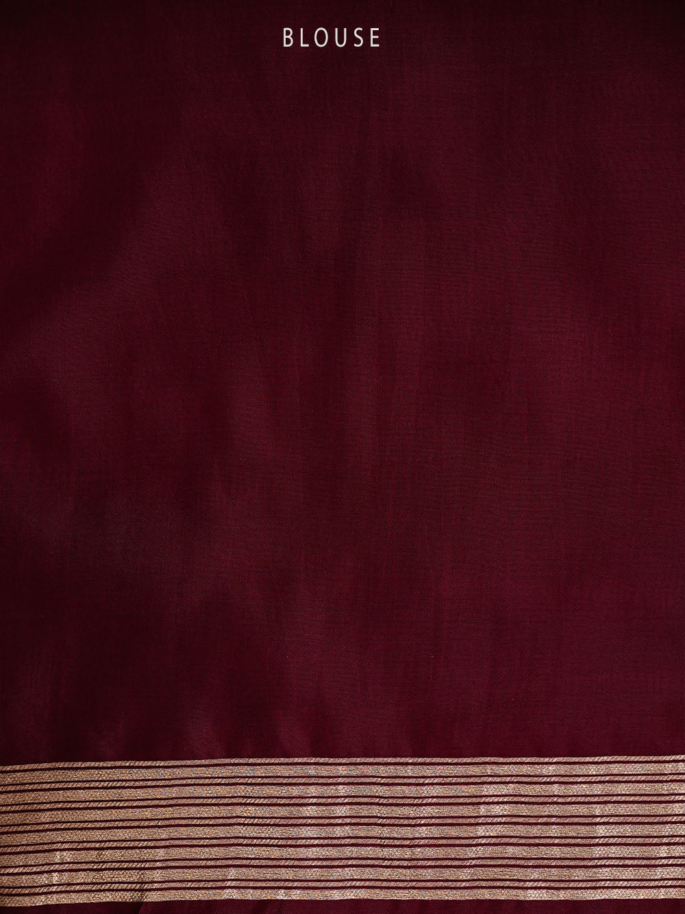 Wine Check Silk Handloom Banarasi Saree