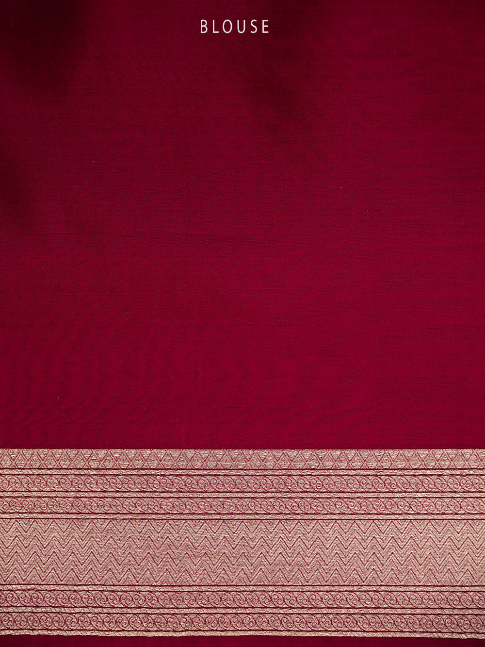 Dark Magenta Stripe Silk Handloom Banarasi Saree