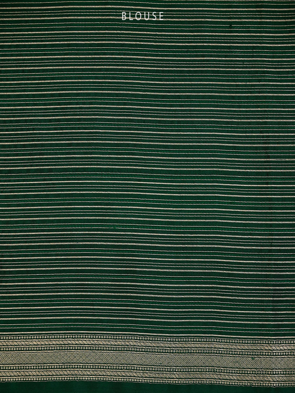 Dark Green Silk Handloom Banarasi Saree