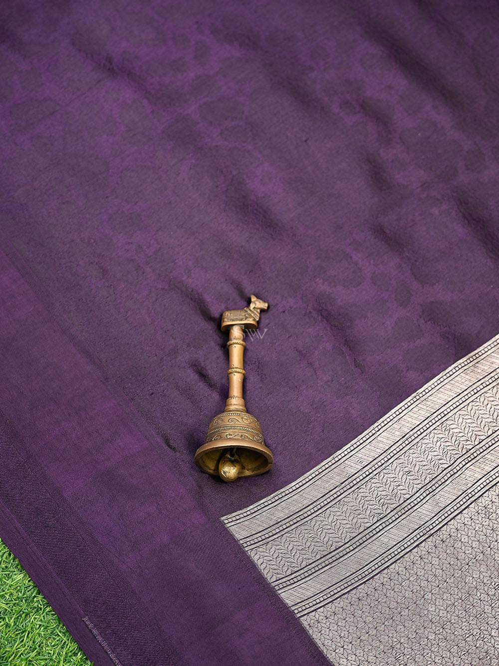 Purple Silk Handloom Banarasi Saree