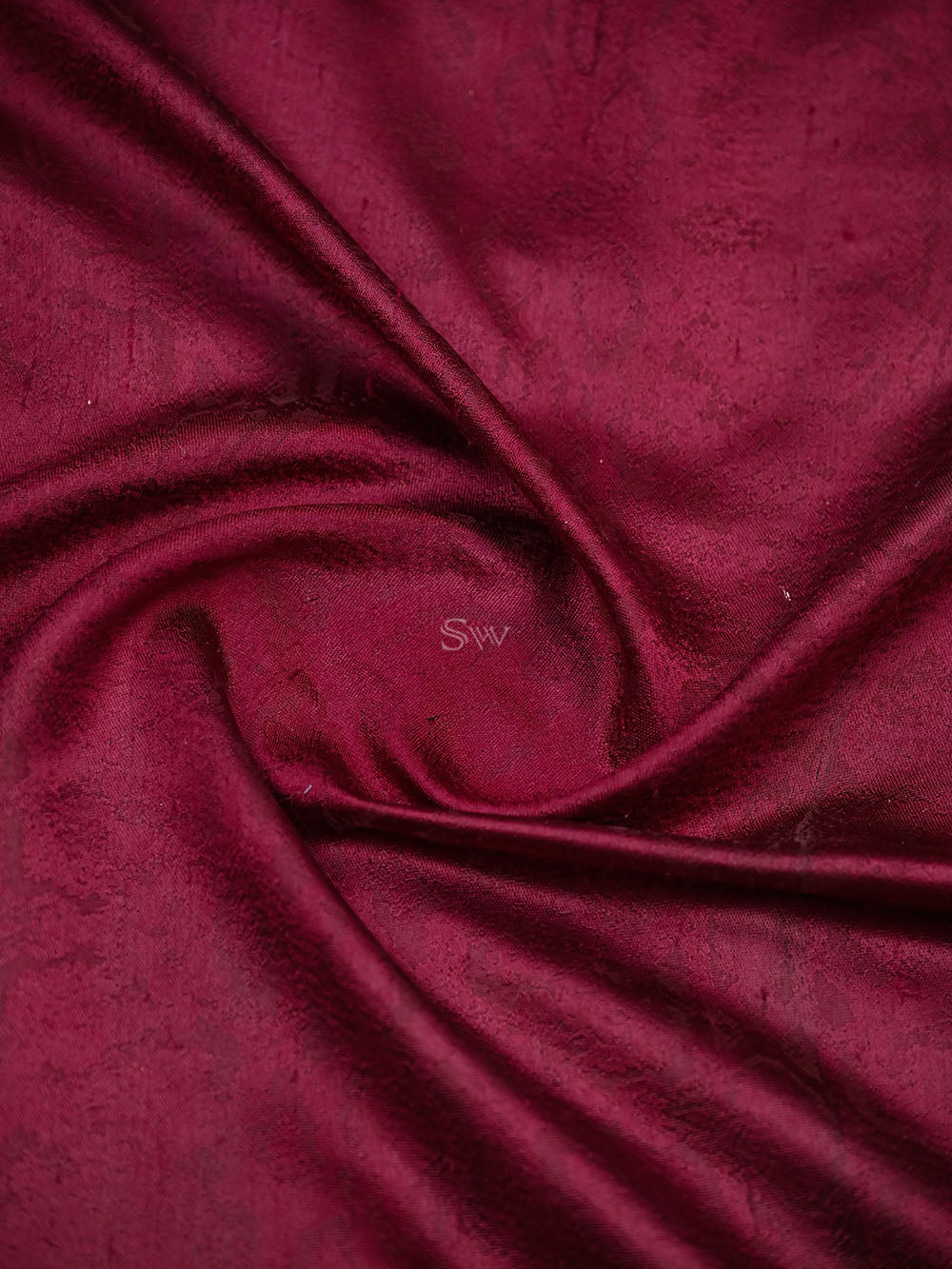 Wine Silk Handloom Banarasi Saree