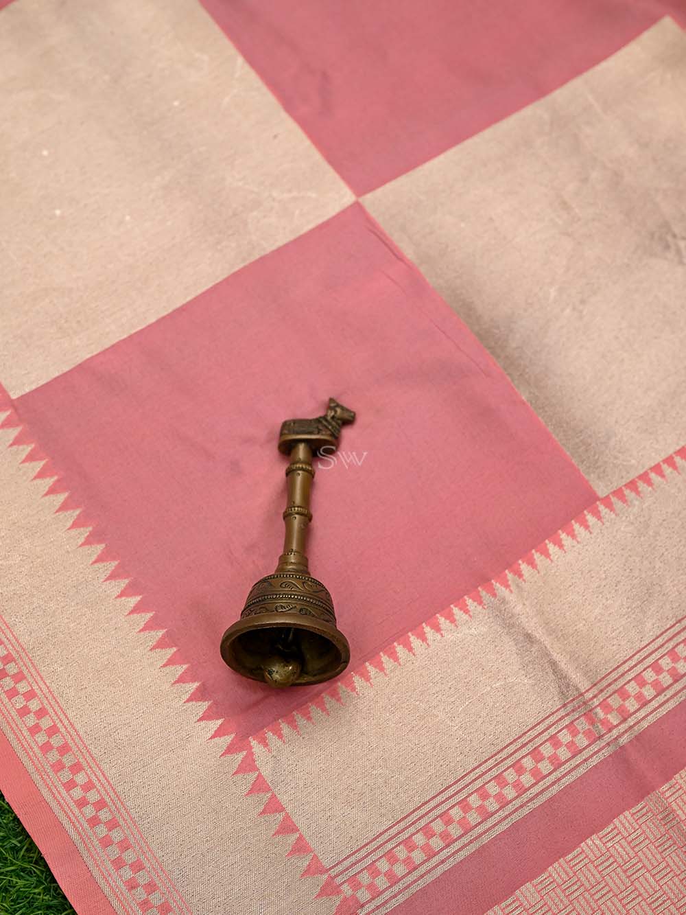 Pastel Pink Katan Silk Handloom Banarasi Saree