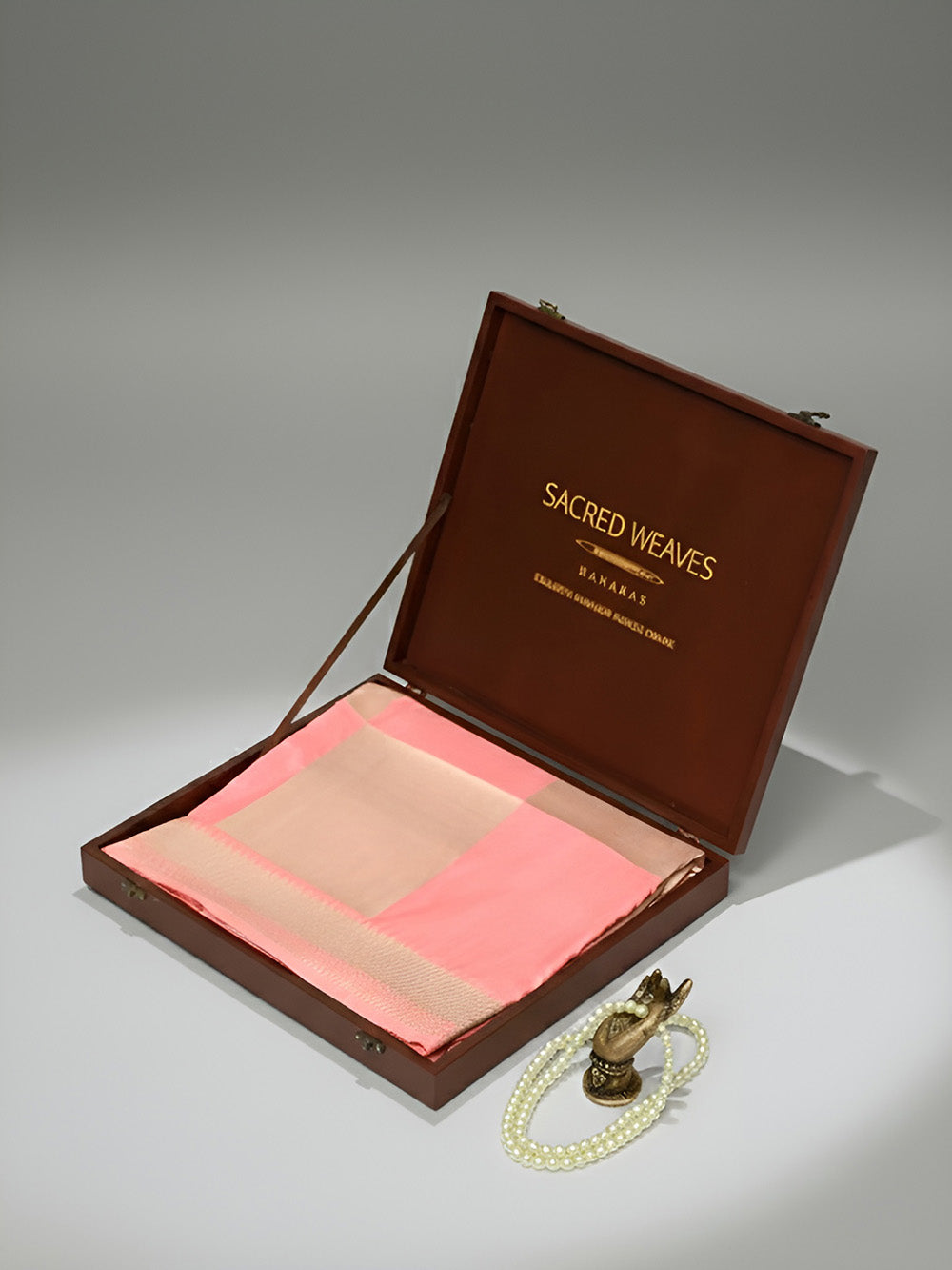 Pastel Pink Katan Silk Handloom Banarasi Saree