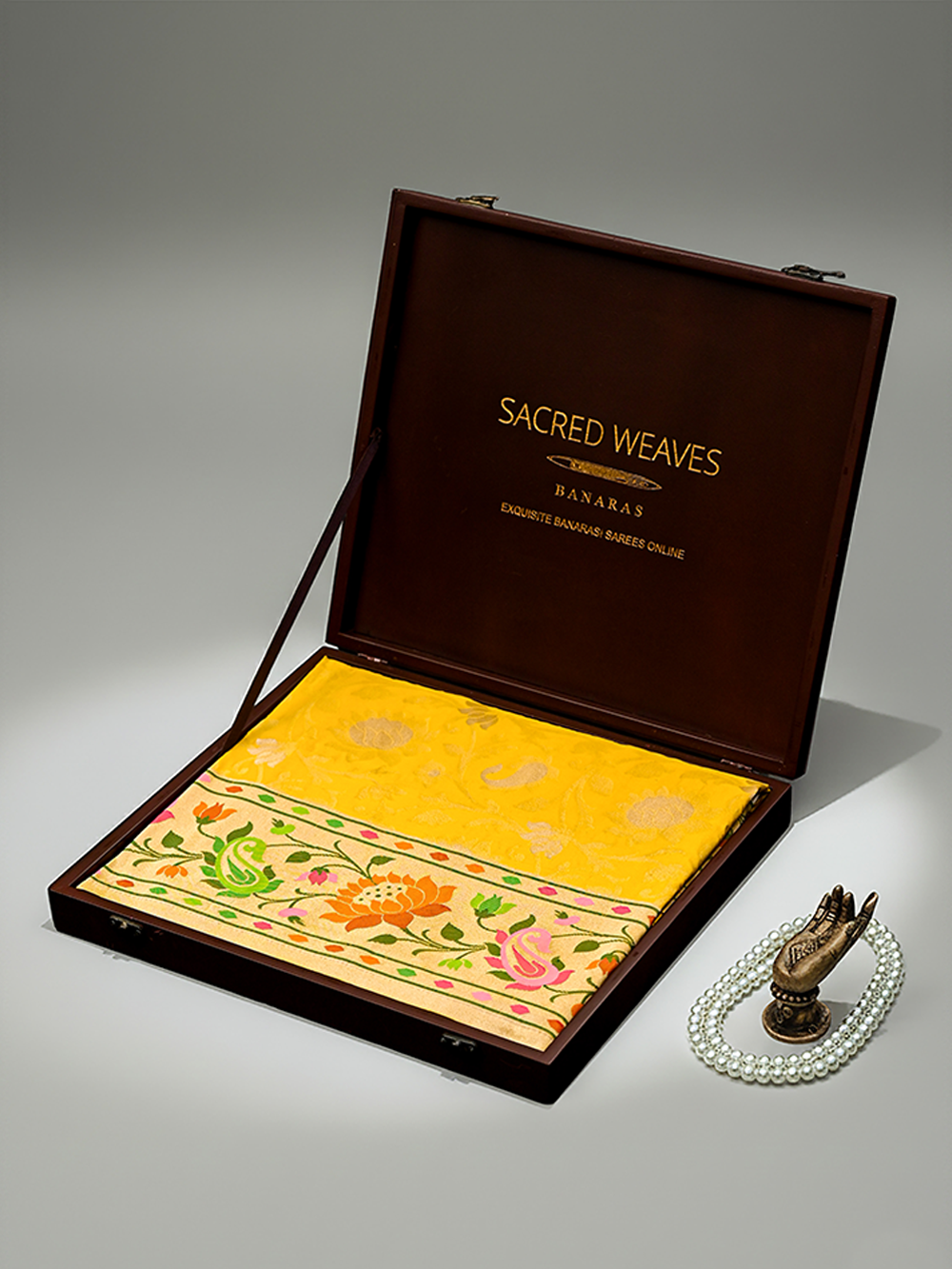 Yellow Paithani Katan Handloom Banarasi Saree