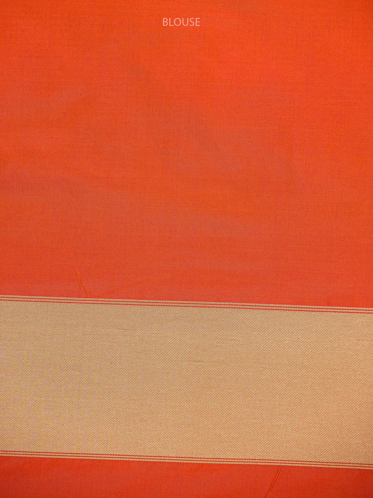 Orange Pink Jaal Katan Silk Handloom Banarasi Saree