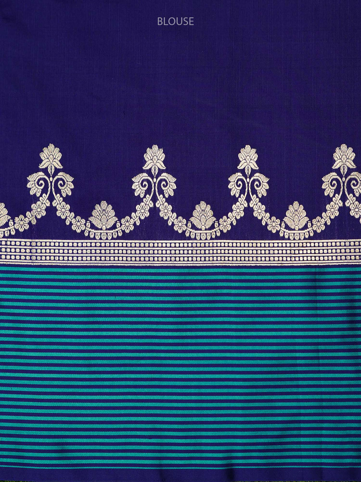 Purple Booti Tussar Silk Handloom Banarasi Saree