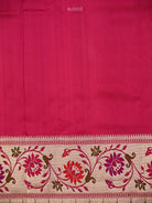 Magenta Paithani Katan Silk Handloom Banarasi Saree - Sacred Weaves