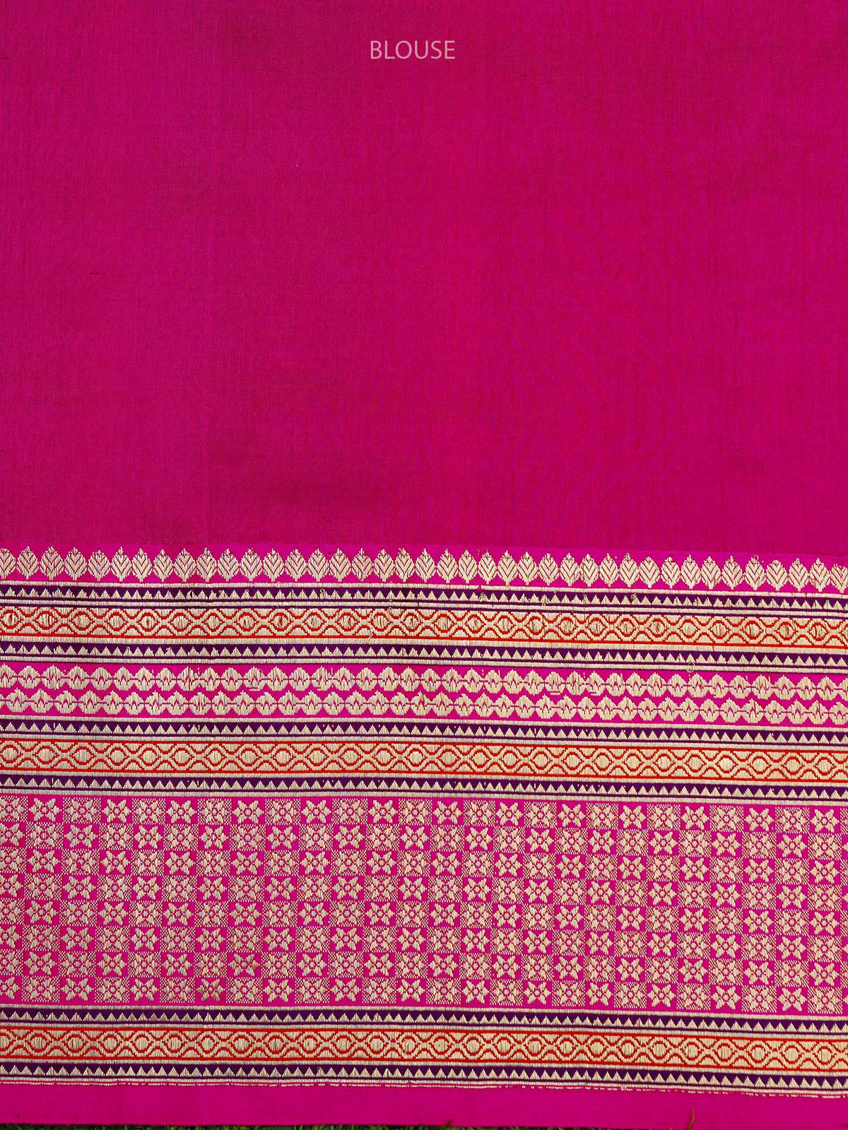 Teal Green Booti Tussar Silk Handloom Banarasi Saree