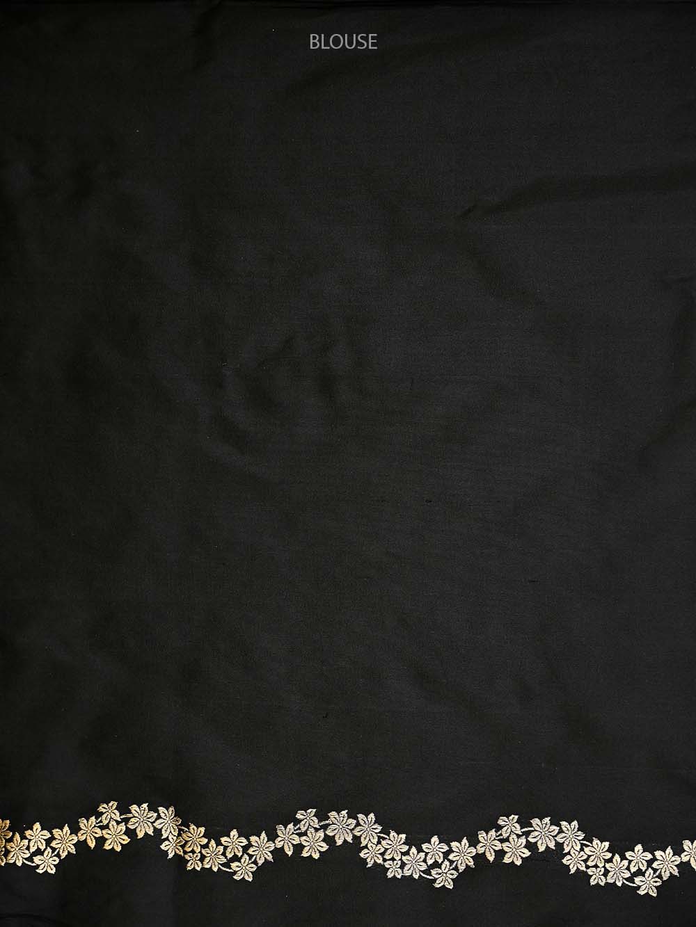 Black Sona Roopa Booti Katan Silk Handloom Banarasi Saree - Sacred Weaves