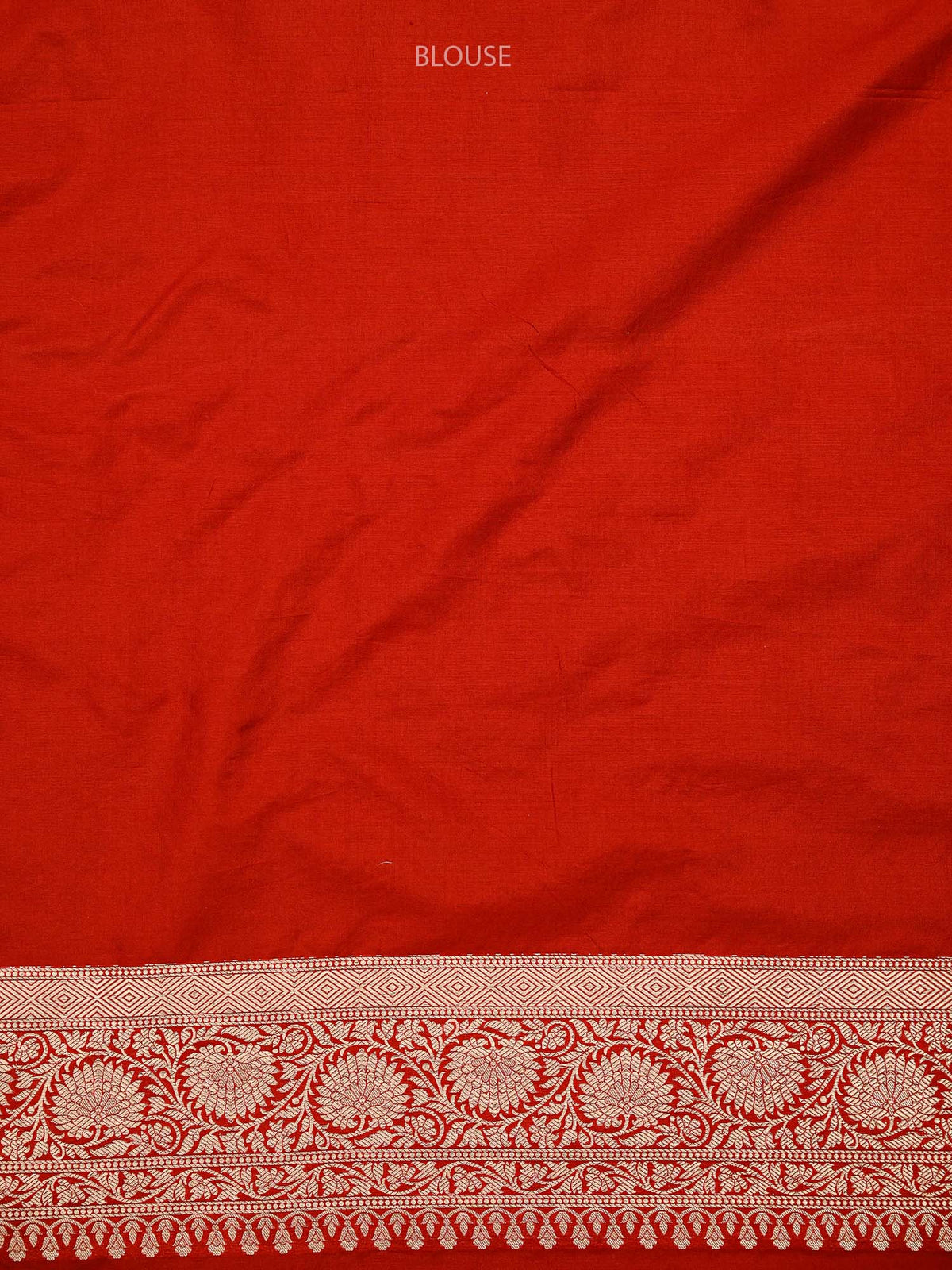 Red Jaal Uppada Katan Silk Handloom Banarasi Saree - Sacred Weaves