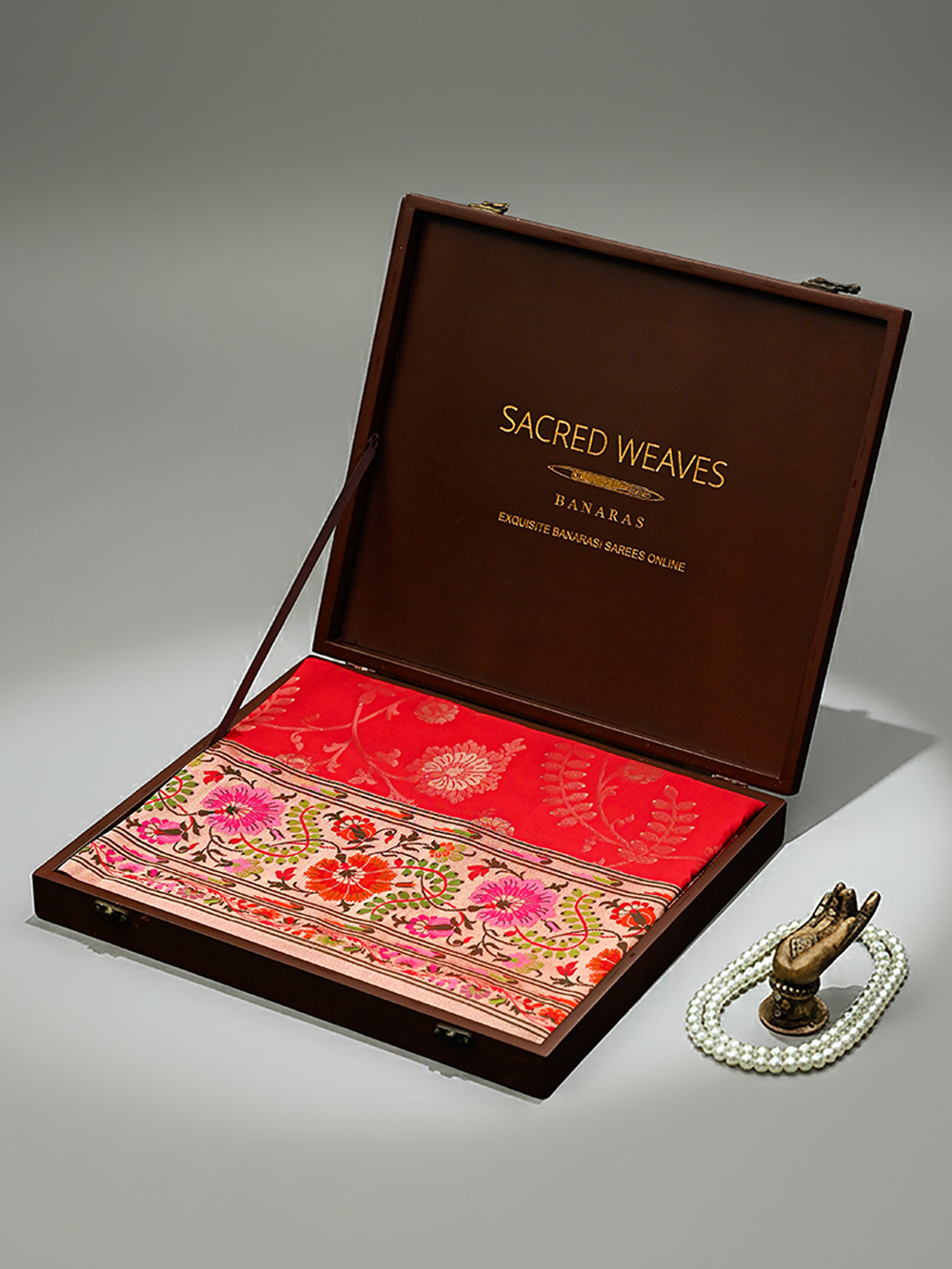 Red Paithani Katan Silk Handloom Banarasi Saree