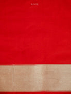 Red Jaal Katan Silk Handloom Banarasi Saree - Sacred Weaves