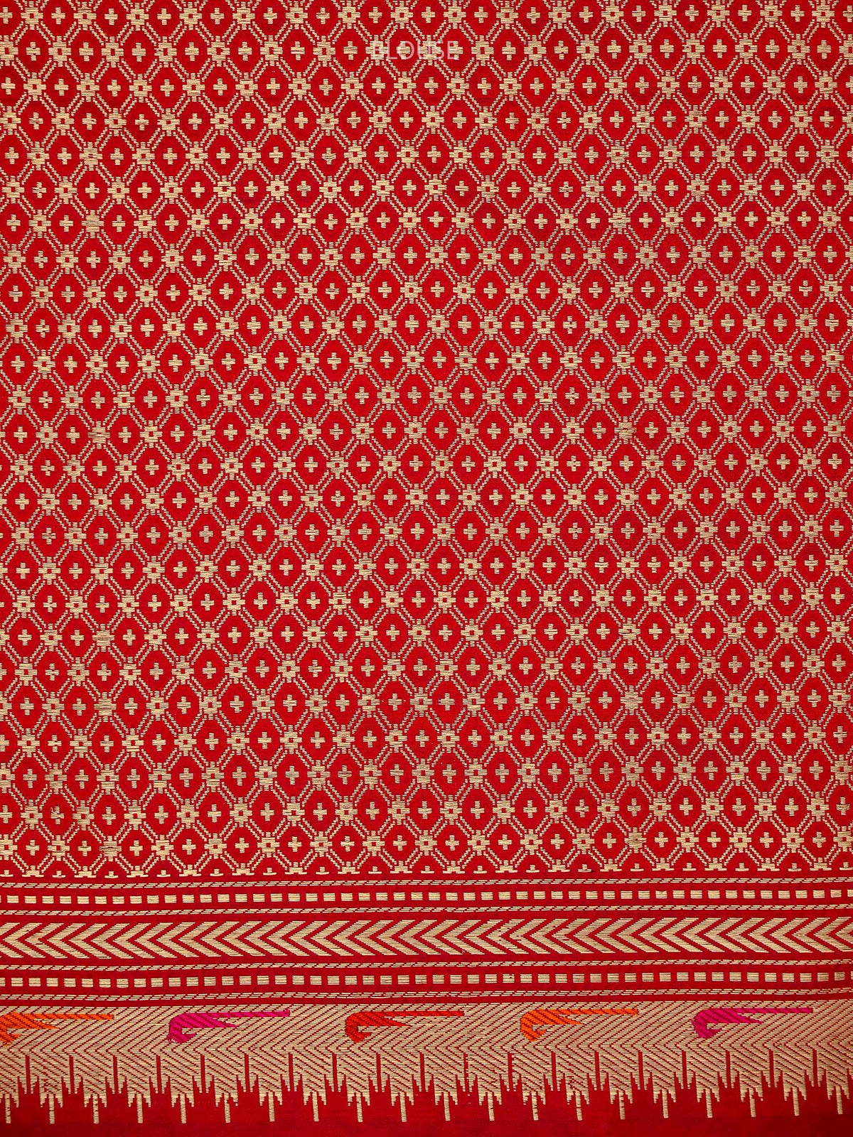 Wine Paithani Katan Silk Handloom Banarasi Saree