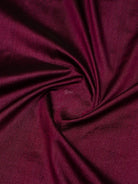 Dark Magenta Plain Tussar Silk Handloom Banarasi Saree - Sacred Weaves