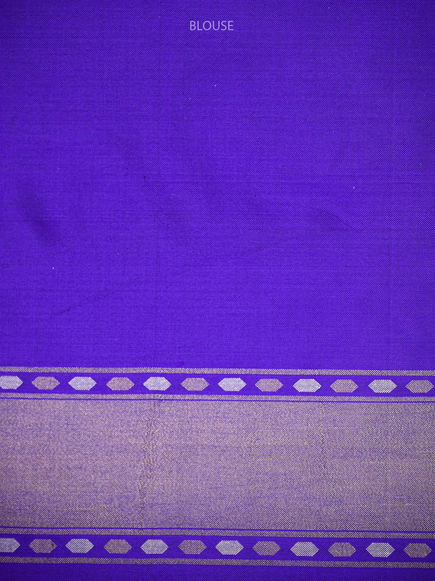 Violet Sona Roopa Jaal Katan Silk Handloom Banarasi Saree