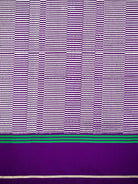 Purple Plain Satin Silk Handloom Banarasi Saree - Sacred Weaves