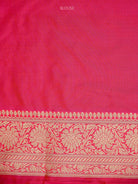 Pink Orange Jaal Uppada Katan Silk Handloom Banarasi Saree - Sacred Weaves
