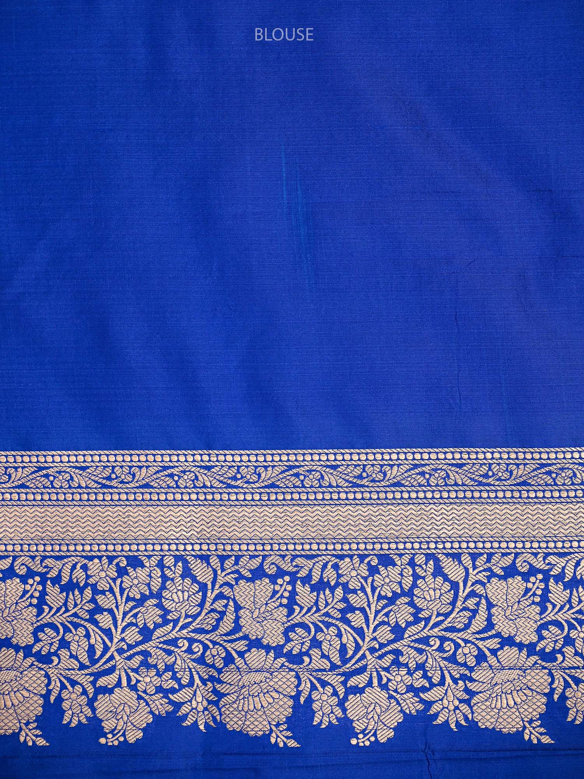 Royal Blue Jaal Uppada Katan Silk Handloom Banarasi Saree