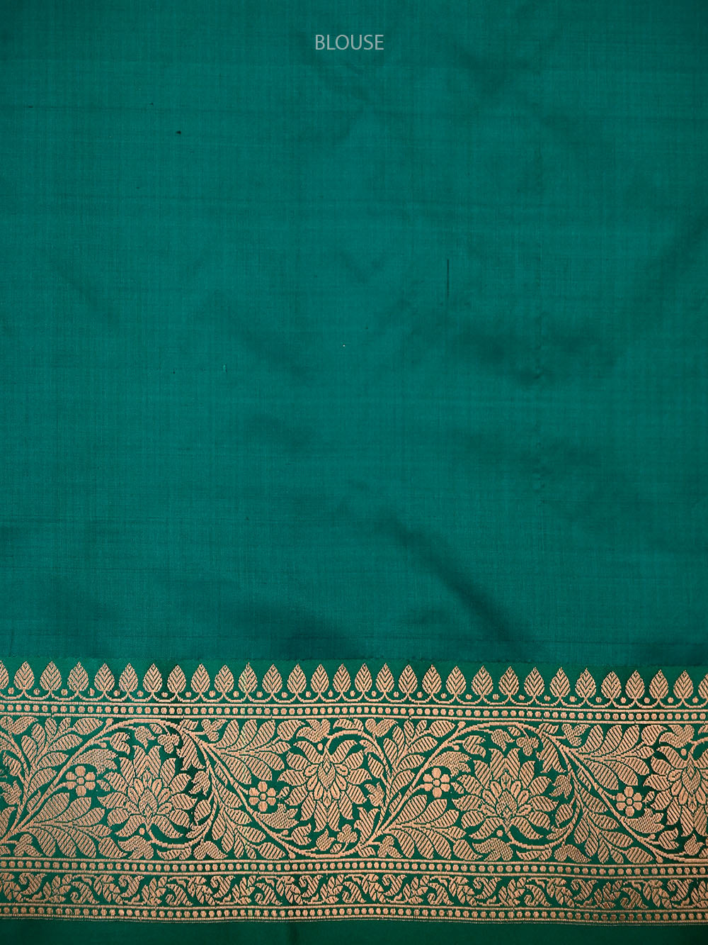 Beige Green Floral Boota Katan Silk Handloom Banarasi Saree - Sacred Weaves