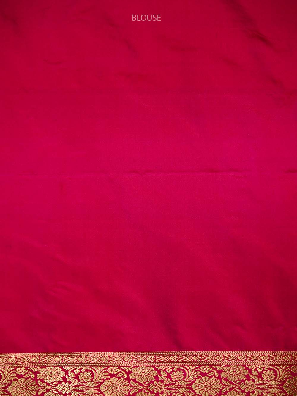 Dark Pink Booti Satin Silk Handloom Banarasi Saree - Sacred Weaves