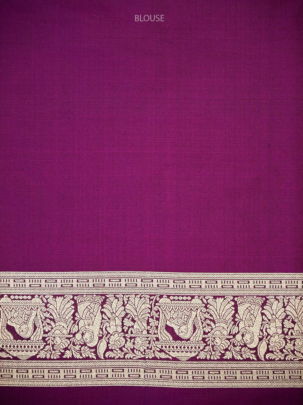 Dark Purple Shikargah Katan Silk Handloom Banarasi Saree - Sacred Weaves