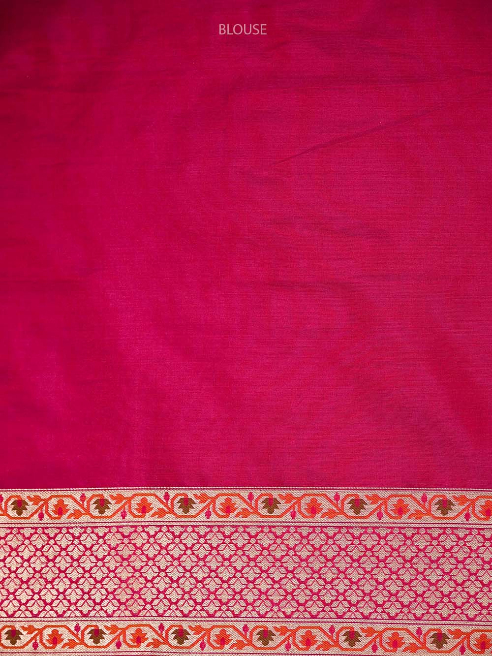 Dark Pink Paithani Meenakari Katan Silk Handloom Banarasi Saree - Sacred Weaves