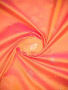 Orange Pink Booti Paithani Katan Silk Handloom Banarasi Saree - Sacred Weaves