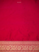 Dark Pink Booti Katan Silk Uppada Handloom Banarasi Saree - Sacred Weaves