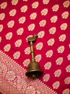 Dark Pink Booti Katan Silk Uppada Handloom Banarasi Saree - Sacred Weaves