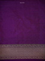 Purple Jaal Katan Silk Handloom Banarasi Saree - Sacred Weaves