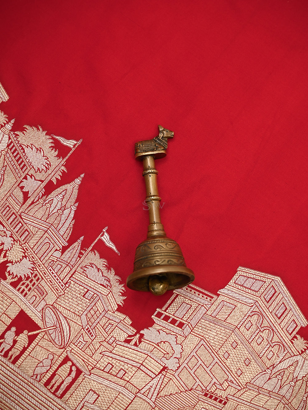 Red Katan Silk Handloom Banarasi Saree - Sacred Weaves