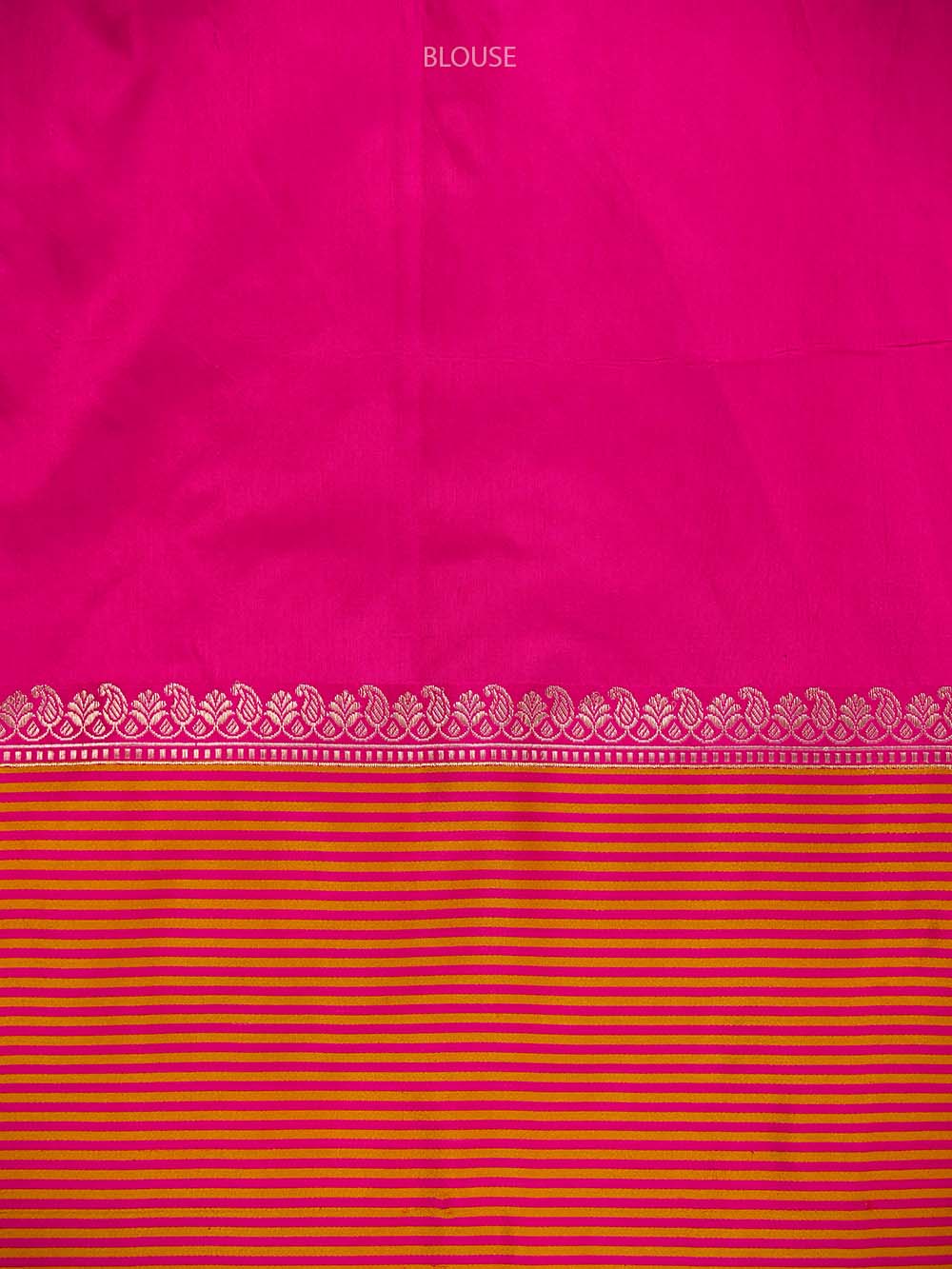 Magenta Silk Brocade Handloom Banarasi Saree