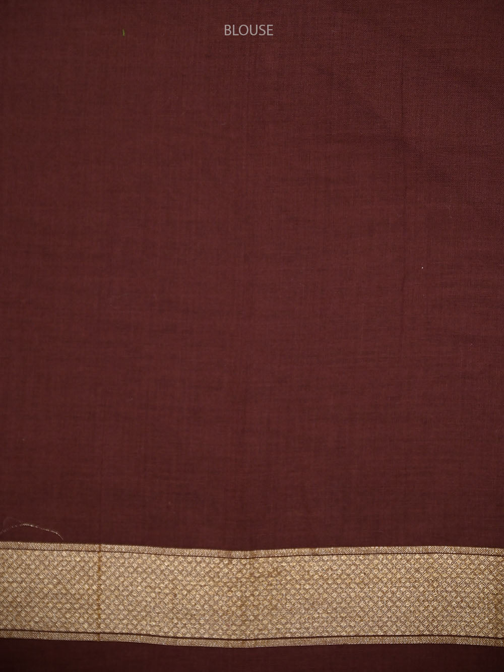 Dark Brown Booti Cotton Silk Handloom Banarasi Saree - Sacred Weaves