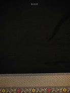 Black Meenakari Brocade Handloom Banarasi Saree - Sacred Weaves