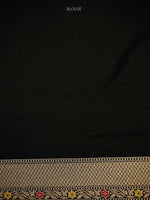 Black Meenakari Brocade Handloom Banarasi Saree - Sacred Weaves