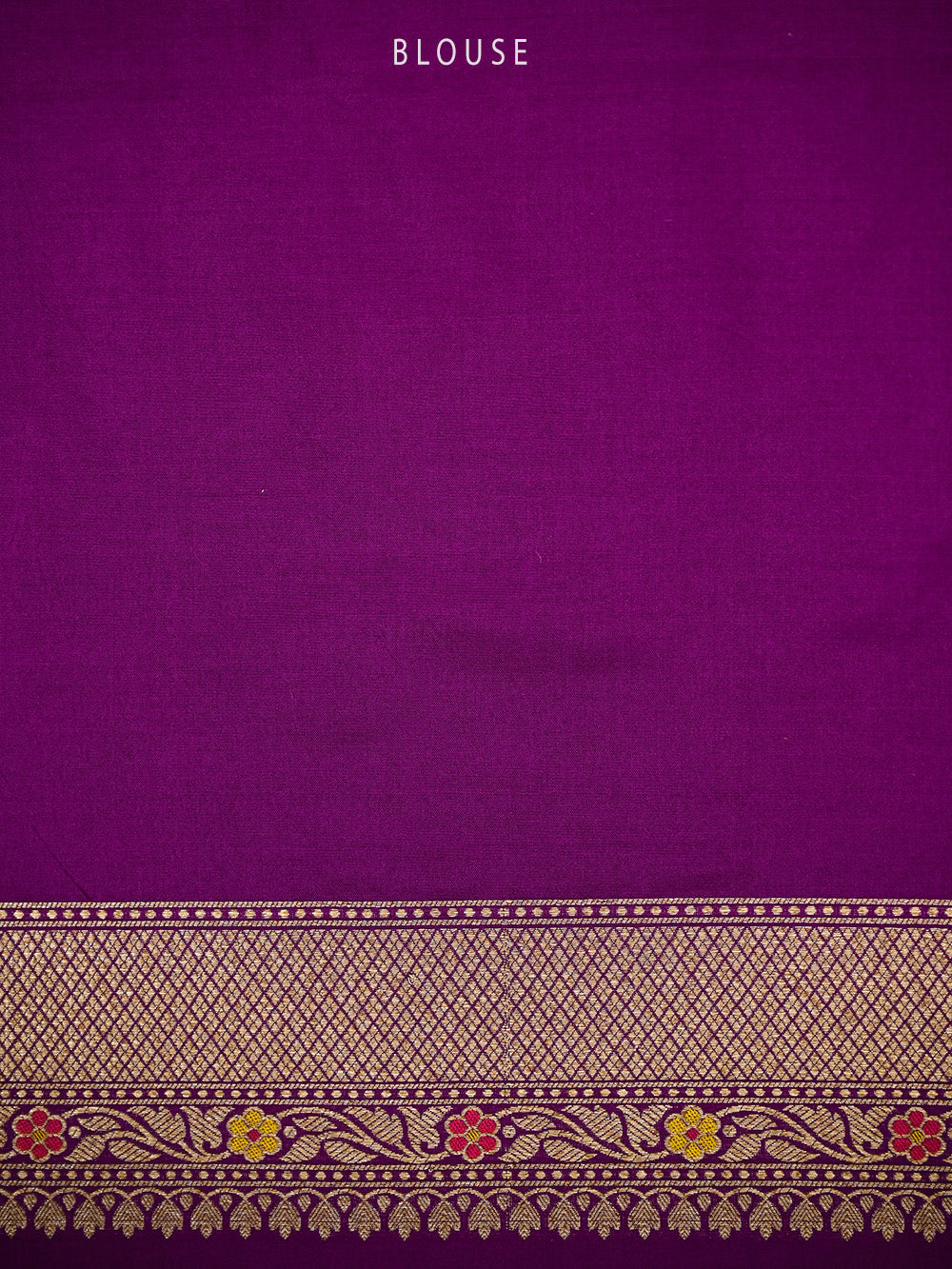 Purple Meenakari Brocade Handloom Banarasi Saree - Sacred Weaves