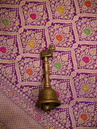 Purple Meenakari Brocade Handloom Banarasi Saree - Sacred Weaves