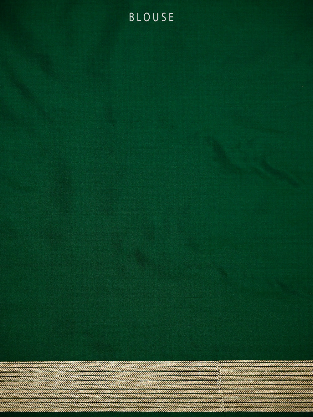 Bottle Green Katan Silk Handloom Banarasi Saree - Sacred Weaves