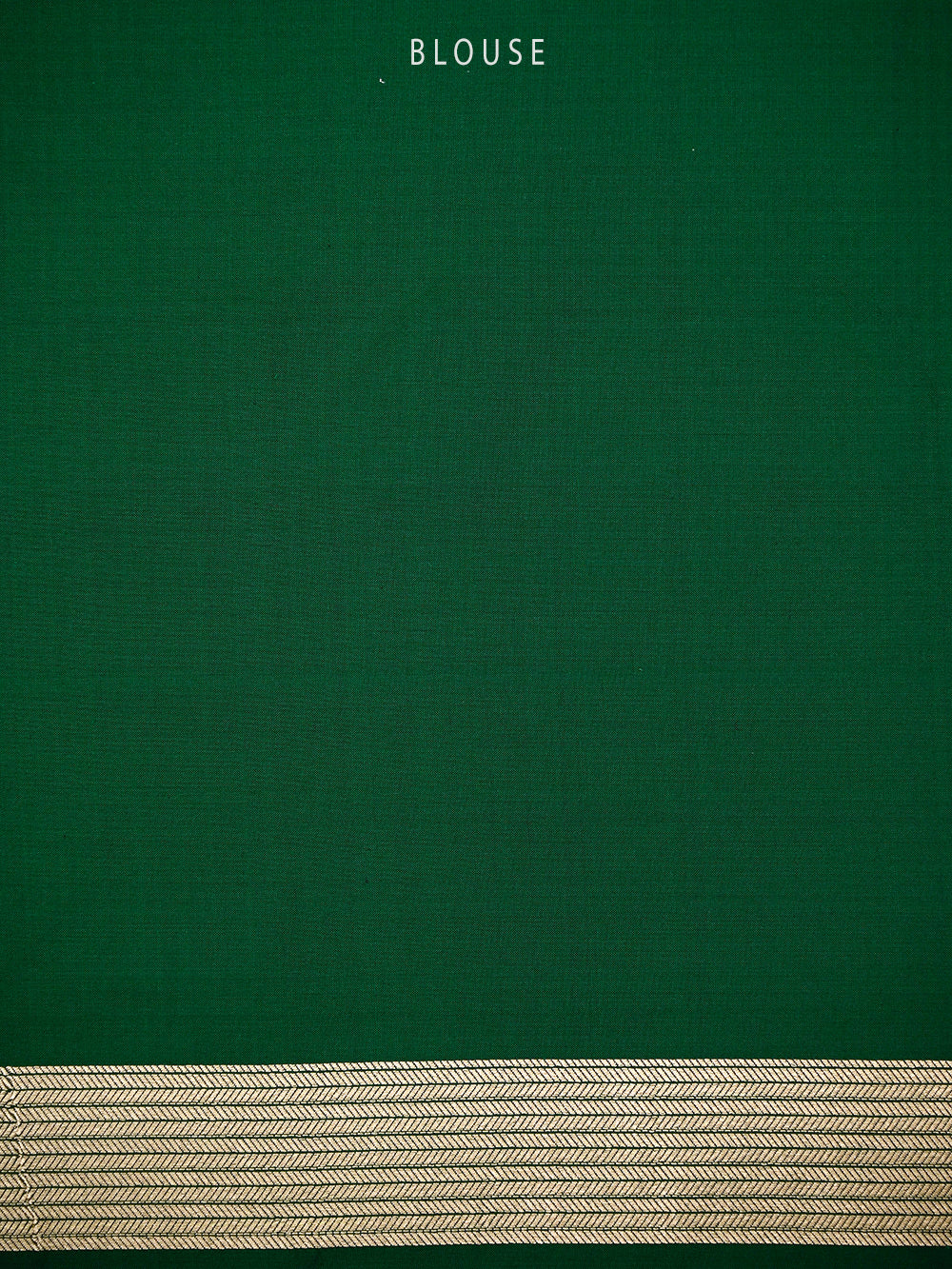 Bottle Green Katan Silk Handloom Banarasi Saree - Sacred Weaves