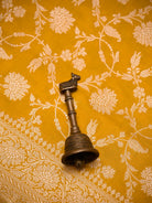Yellow Jaal Katan Silk Uppada Handloom Banarasi Saree - Sacred Weaves