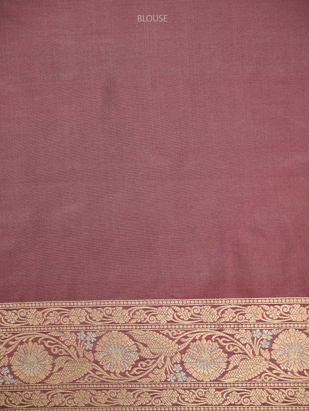 Dusty Pink Jaal Uppada Katan Silk Handloom Banarasi Saree - Sacred Weaves