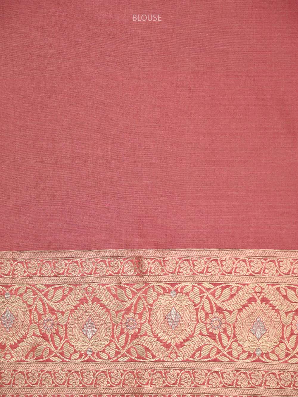 Peach Pink Jaal Uppada Katan Silk Handloom Banarasi Saree - Sacred Weaves