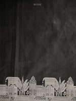 Black Boota Satin Tissue Handloom Banarasi Saree - Sacred Weaves