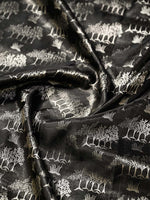 Black Boota Satin Tissue Handloom Banarasi Saree - Sacred Weaves